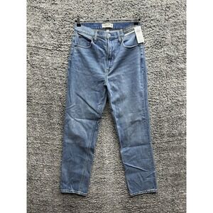 Abercrombie & Fitch Curve Love The Ankle Straight Ultra High Rise Jeans Size‎ 26